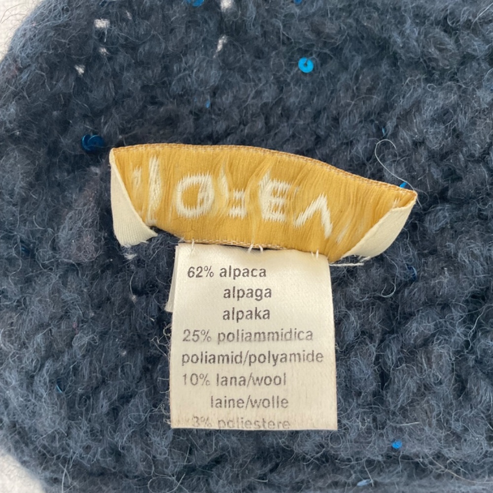 •Grevi Firenze Alpaca Beanie Pompom Cable Hat O/S Made in Italy - Picture 9 of 11